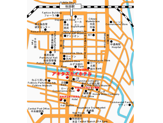 Akita Map