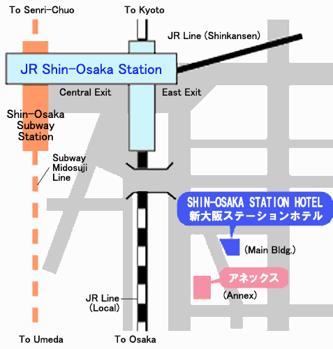 Shin Osaka Station Map