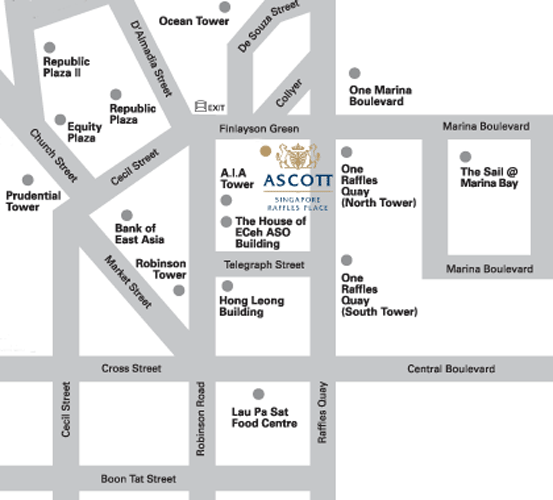 Raffles Hotel Singapore Map